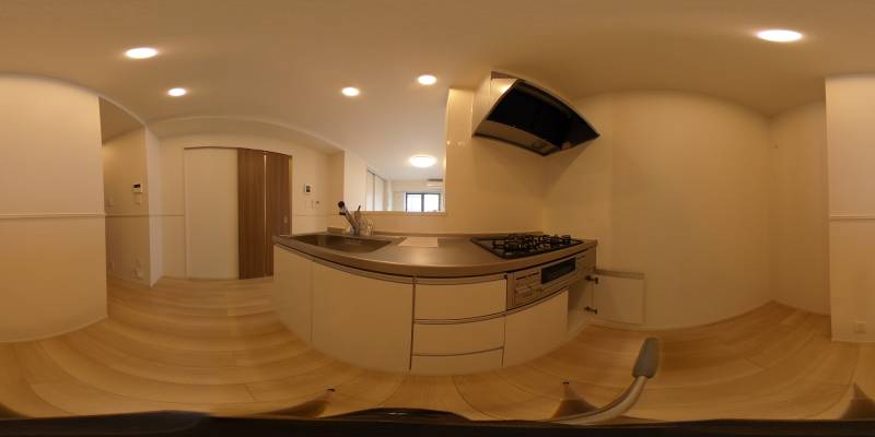 パノラマ画像キッチン