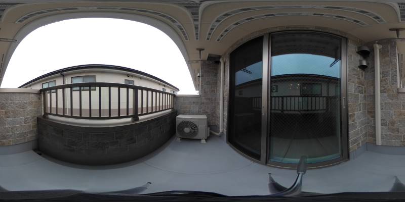 パノラマ画像バルコニー