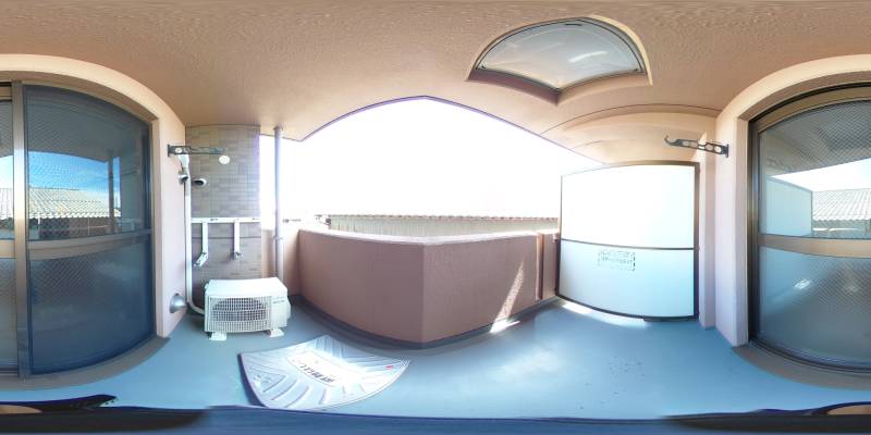 パノラマ画像バルコニー