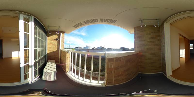 パノラマ画像バルコニー