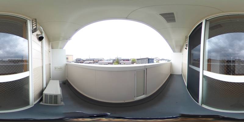 パノラマ画像バルコニー