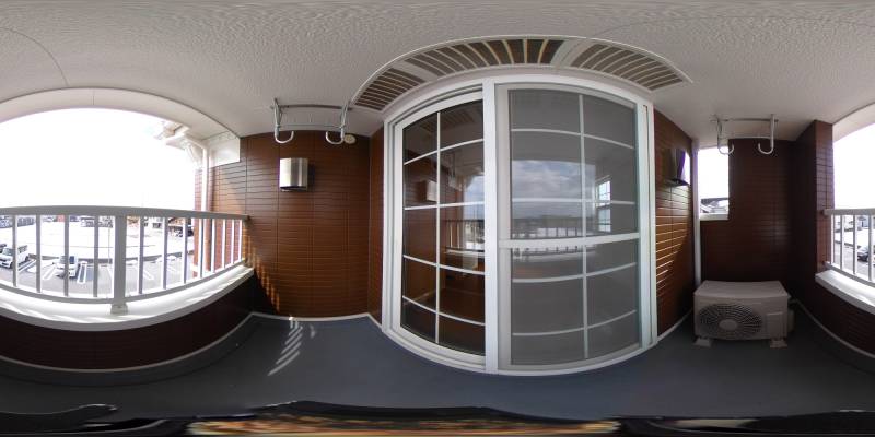 パノラマ画像バルコニー