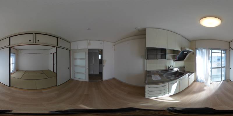 パノラマ画像キッチン