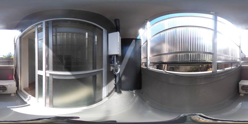 パノラマ画像バルコニー