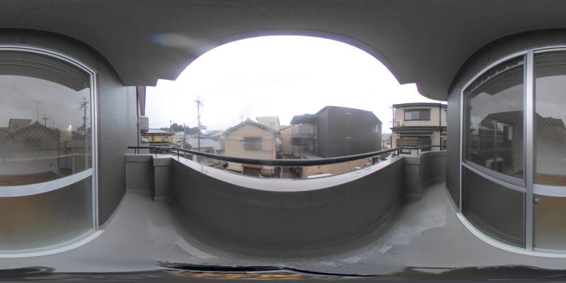 パノラマ画像バルコニー