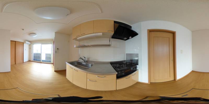 パノラマ画像キッチン