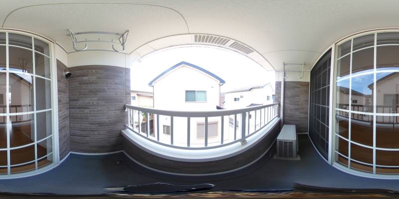 パノラマ画像バルコニー