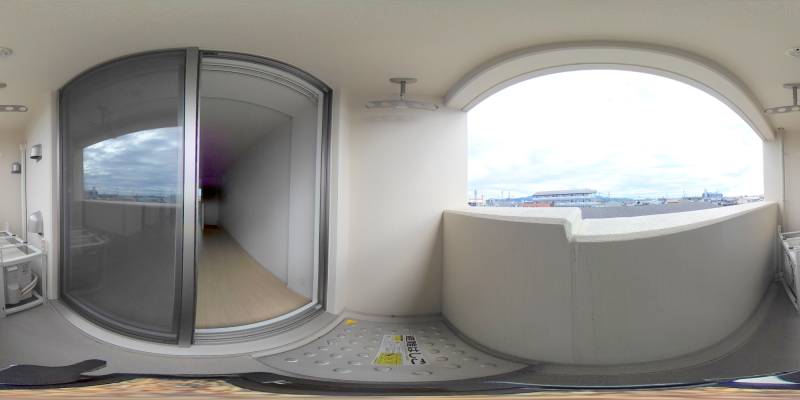 パノラマ画像バルコニー