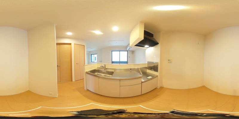 パノラマ画像キッチン