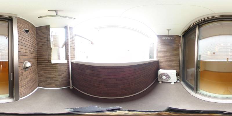 パノラマ画像バルコニー