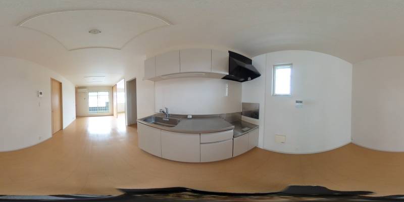 パノラマ画像キッチン