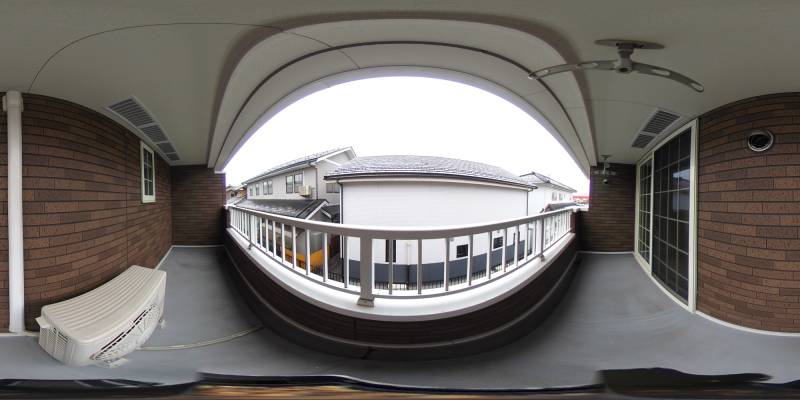 パノラマ画像バルコニー