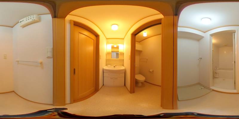 パノラマ画像洗面所