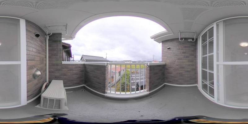 パノラマ画像バルコニー