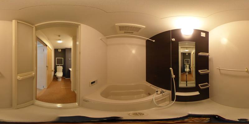 パノラマ画像バスルーム