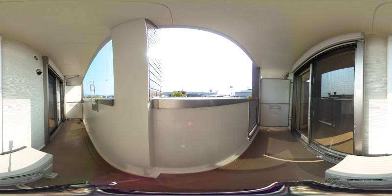 パノラマ画像バルコニー