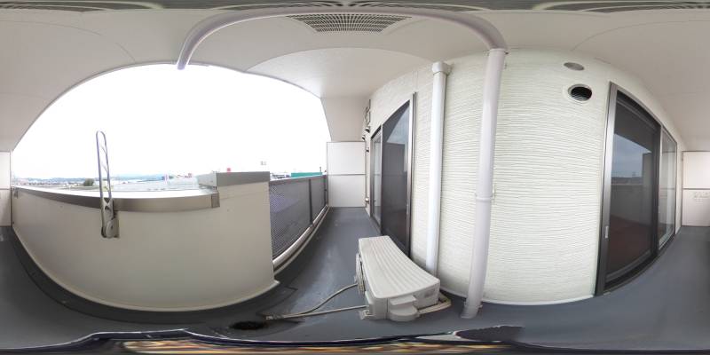 パノラマ画像バルコニー