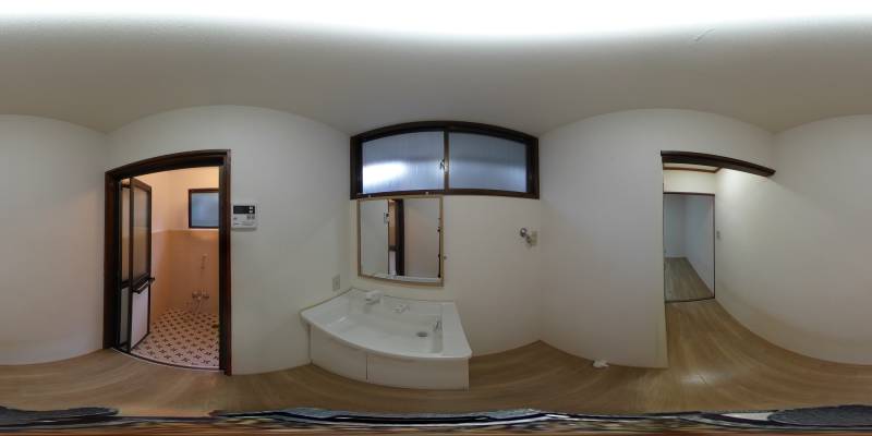 パノラマ画像洗面所