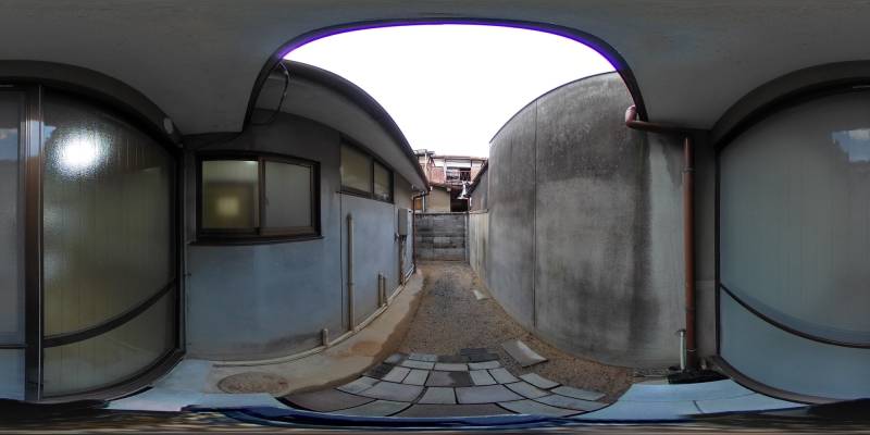 パノラマ画像庭