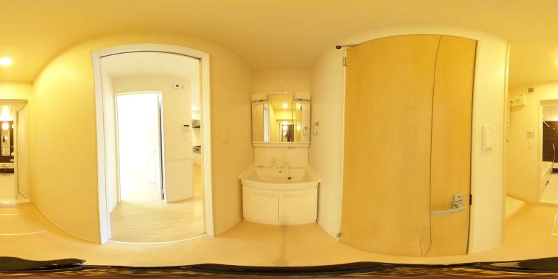 パノラマ画像洗面所