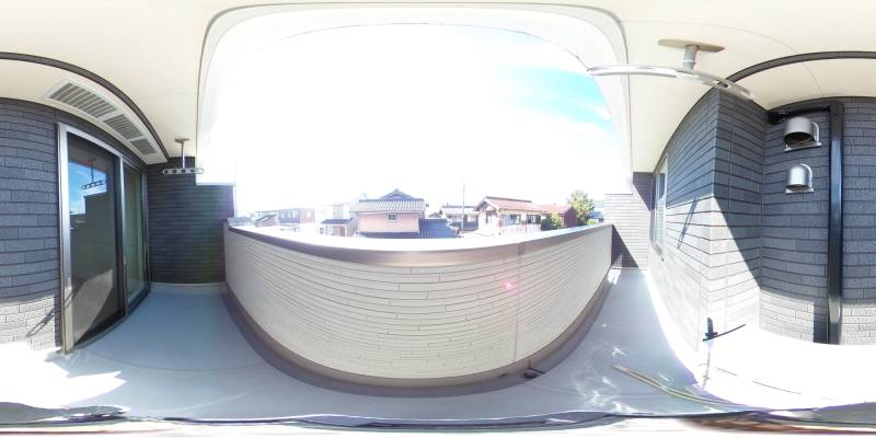 パノラマ画像バルコニー