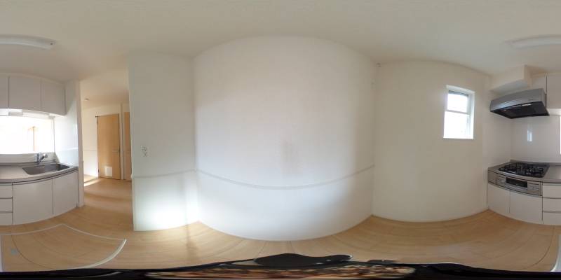 パノラマ画像キッチン