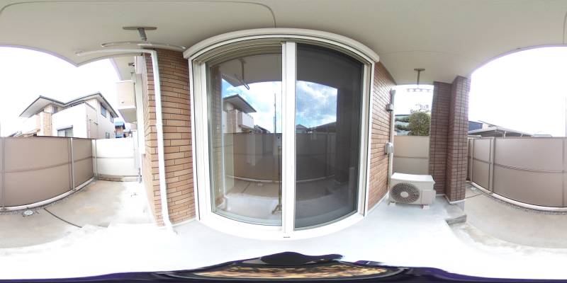 パノラマ画像バルコニー