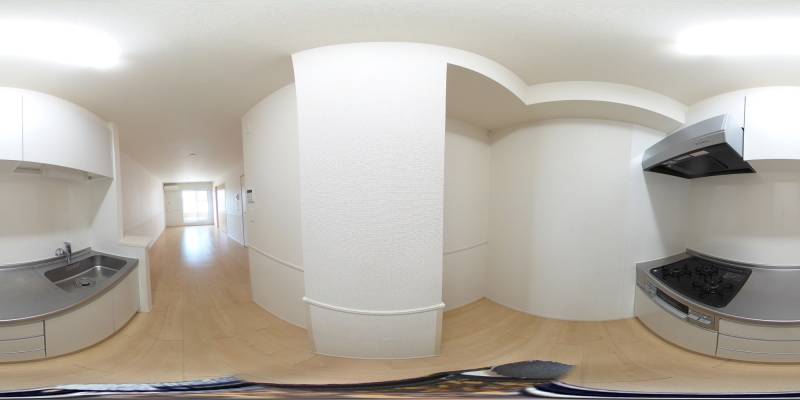 パノラマ画像キッチン