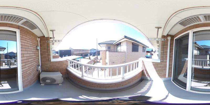 パノラマ画像バルコニー