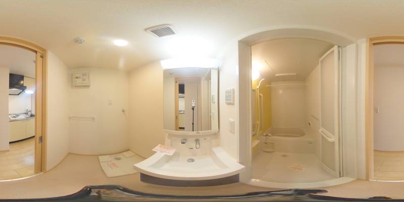 パノラマ画像洗面所