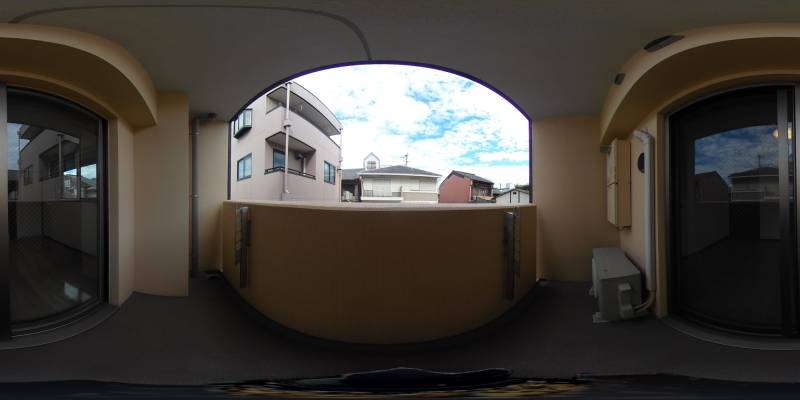 パノラマ画像バルコニー