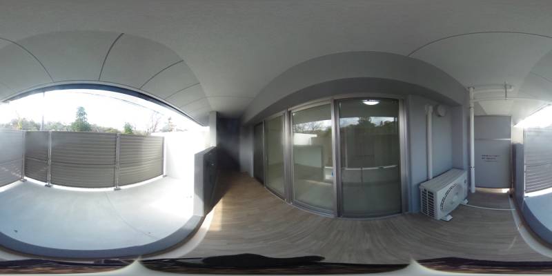 パノラマ画像庭