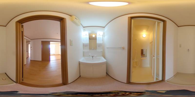 パノラマ画像洗面所