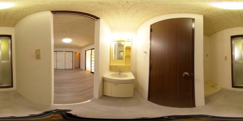 パノラマ画像洗面所