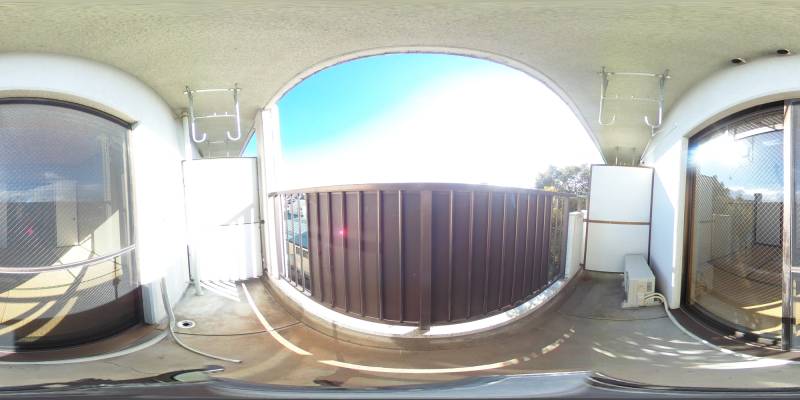 パノラマ画像バルコニー