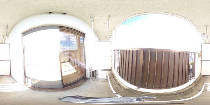 パノラマ画像バルコニー