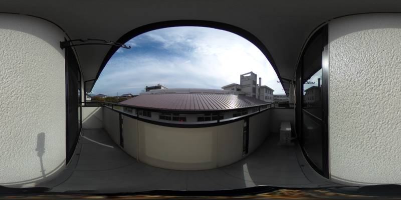 パノラマ画像バルコニー