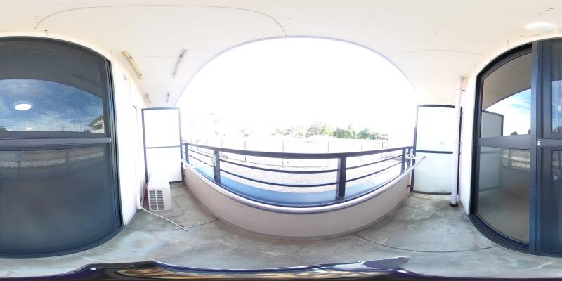 パノラマ画像バルコニー