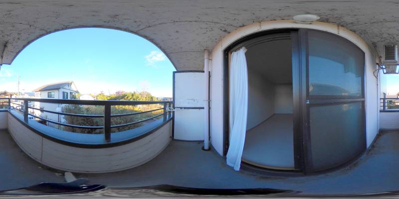 パノラマ画像バルコニー