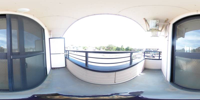 パノラマ画像バルコニー