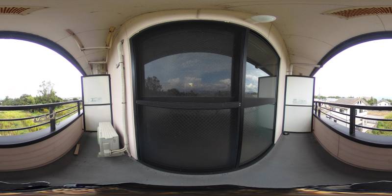 パノラマ画像バルコニー