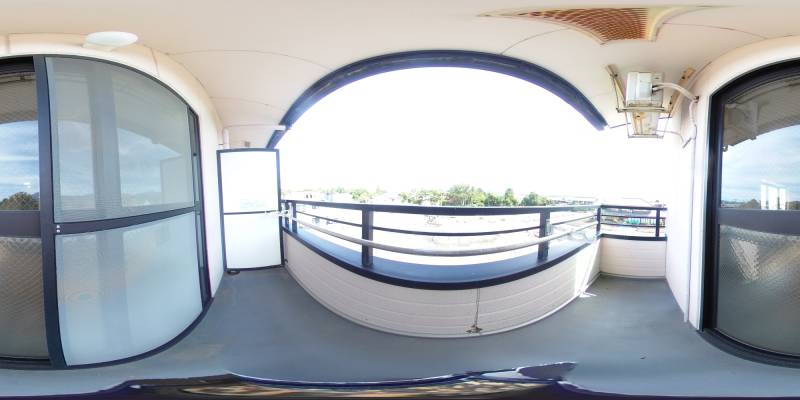 パノラマ画像バルコニー