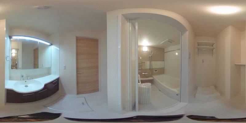 パノラマ画像洗面所