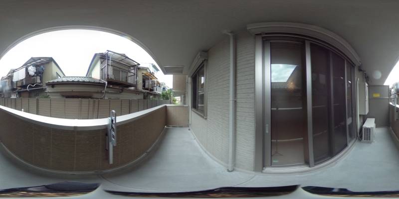 パノラマ画像バルコニー