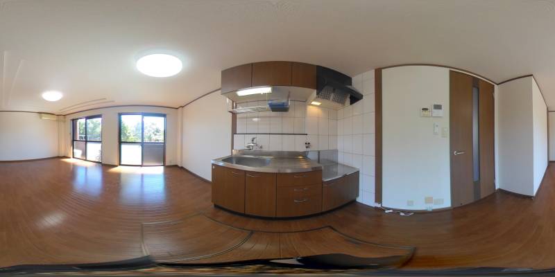 パノラマ画像キッチン