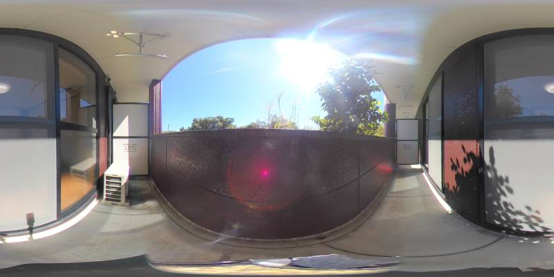 パノラマ画像バルコニー