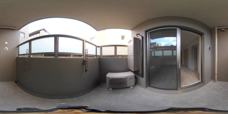 パノラマ画像バルコニー