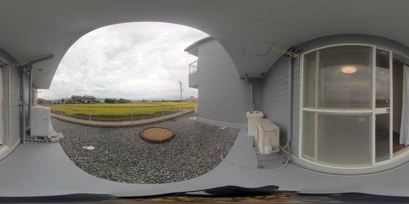 パノラマ画像バルコニー