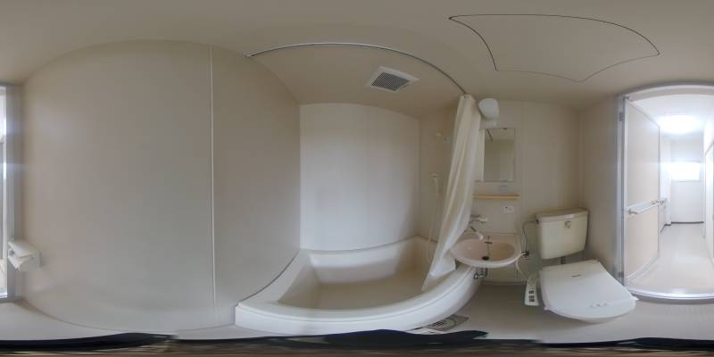 パノラマ画像バスルーム