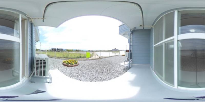 パノラマ画像バルコニー